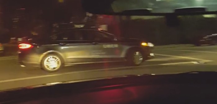 Ubers self driving car was spotted on the road