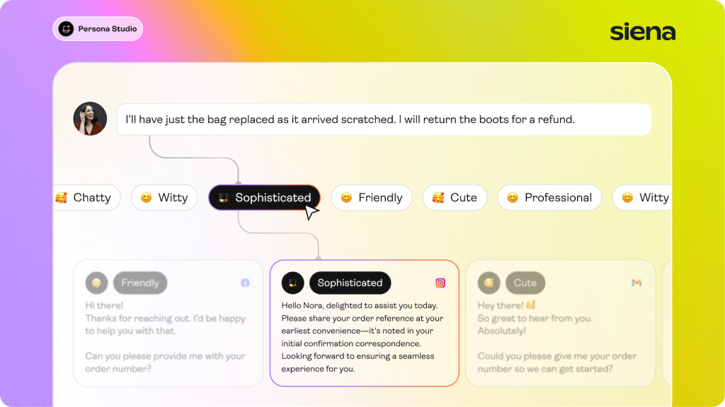 Siena ai 4 7m ai customer service agent