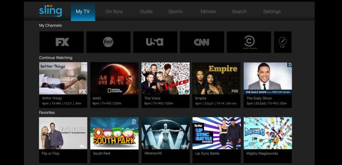 Sling tv now available on all android tv devices