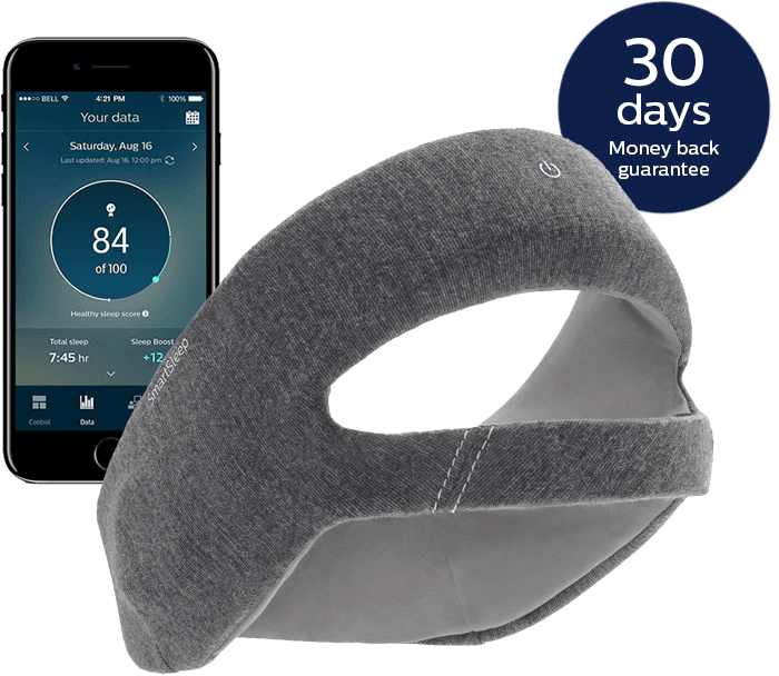 Philips smartsleep headband white noise help sleep