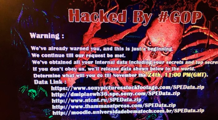 You can search data leaked in sony pictures hack on wikileaks