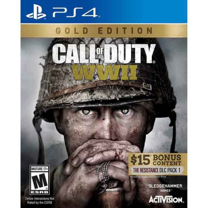 Cod wwii xbox one x ps4 pro