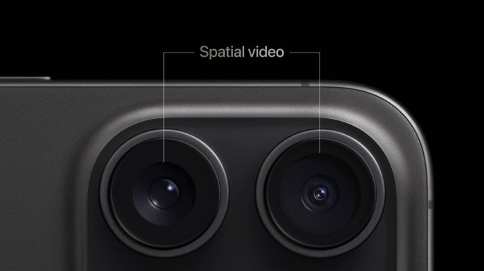 Apple releases spatial video recording on iphone 15 pro