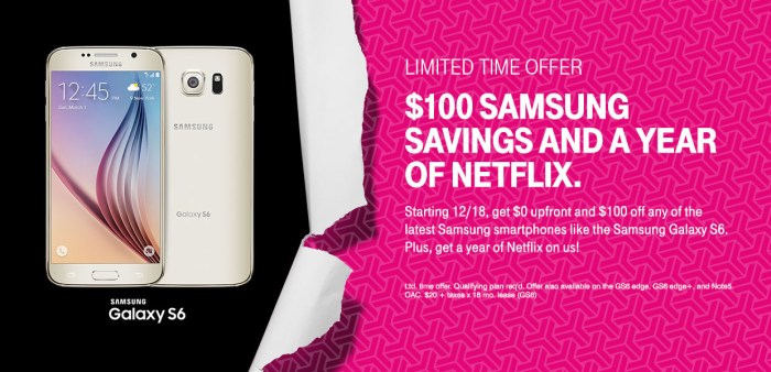 T mobile to offer discounts to customers who buy samsung products