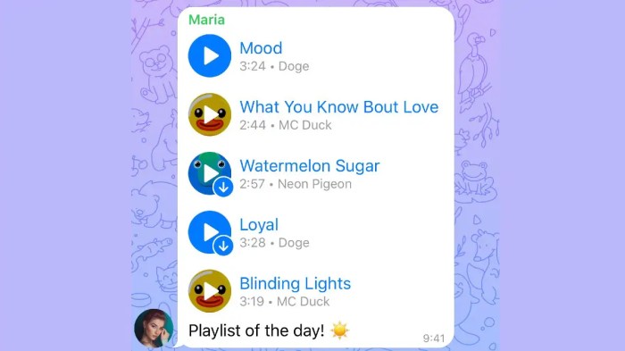 Telegram updated multiple accounts quick replies