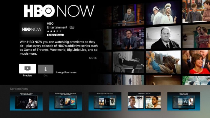 Hbo now is a 15 streaming service exclusive to apple devices