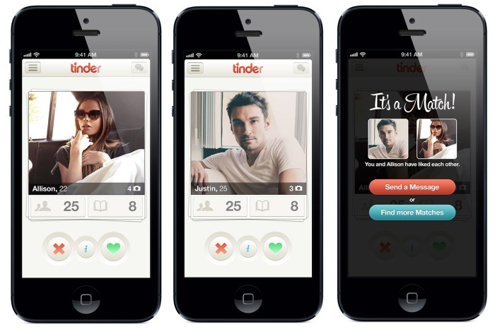 Tinder arrives ios 10 messages