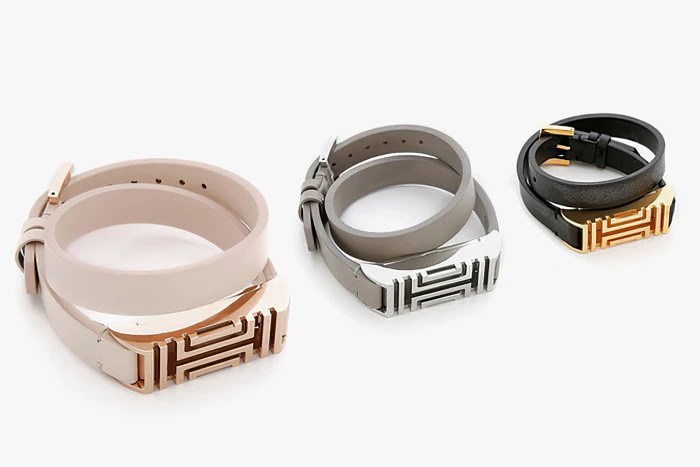 Tory burchs fret bracelet makes the fitbit flex fashionable