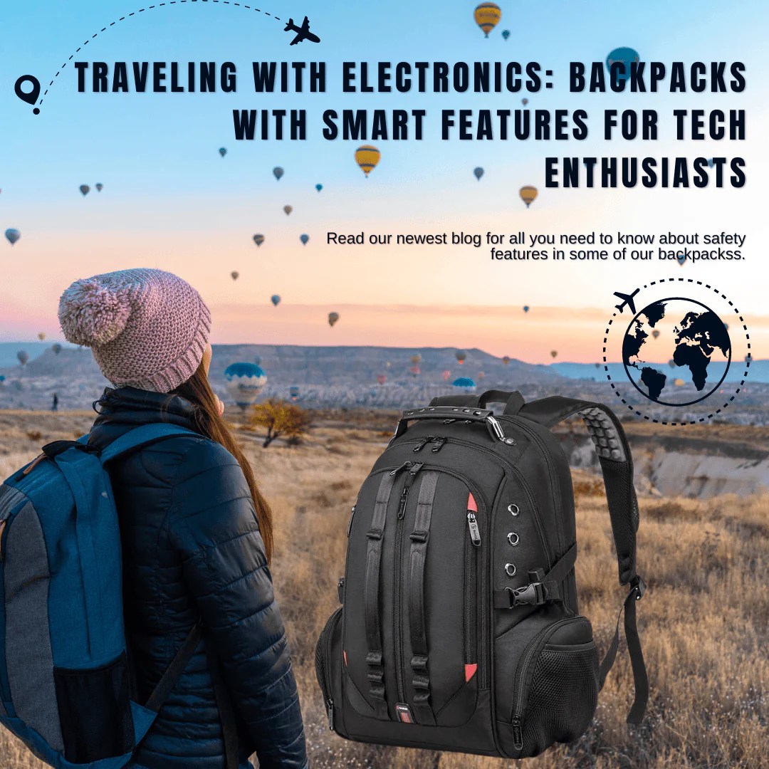 Novel hi tech connected backpacks