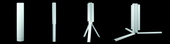 Trinity portable wind turbine