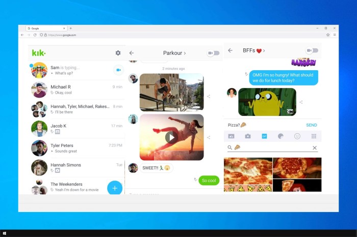 Kik messenger now has an in chat web browser