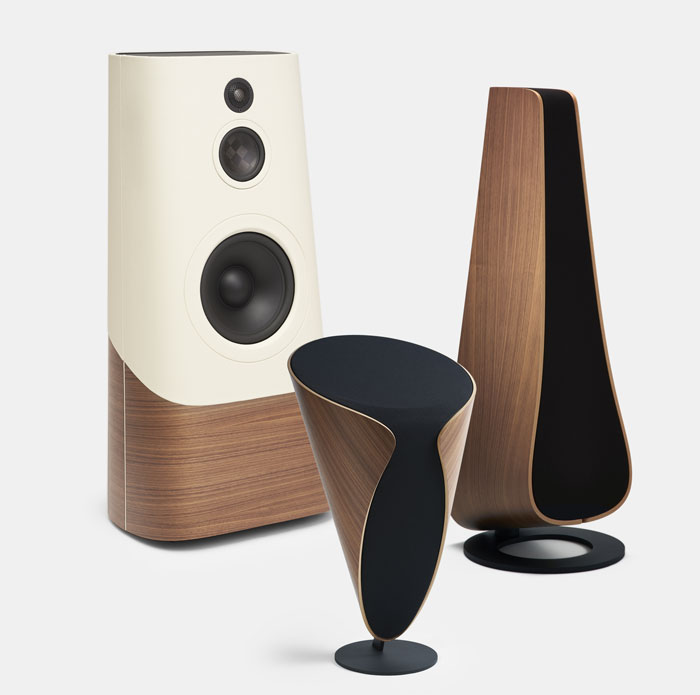 These snail speakers are uniquely designed