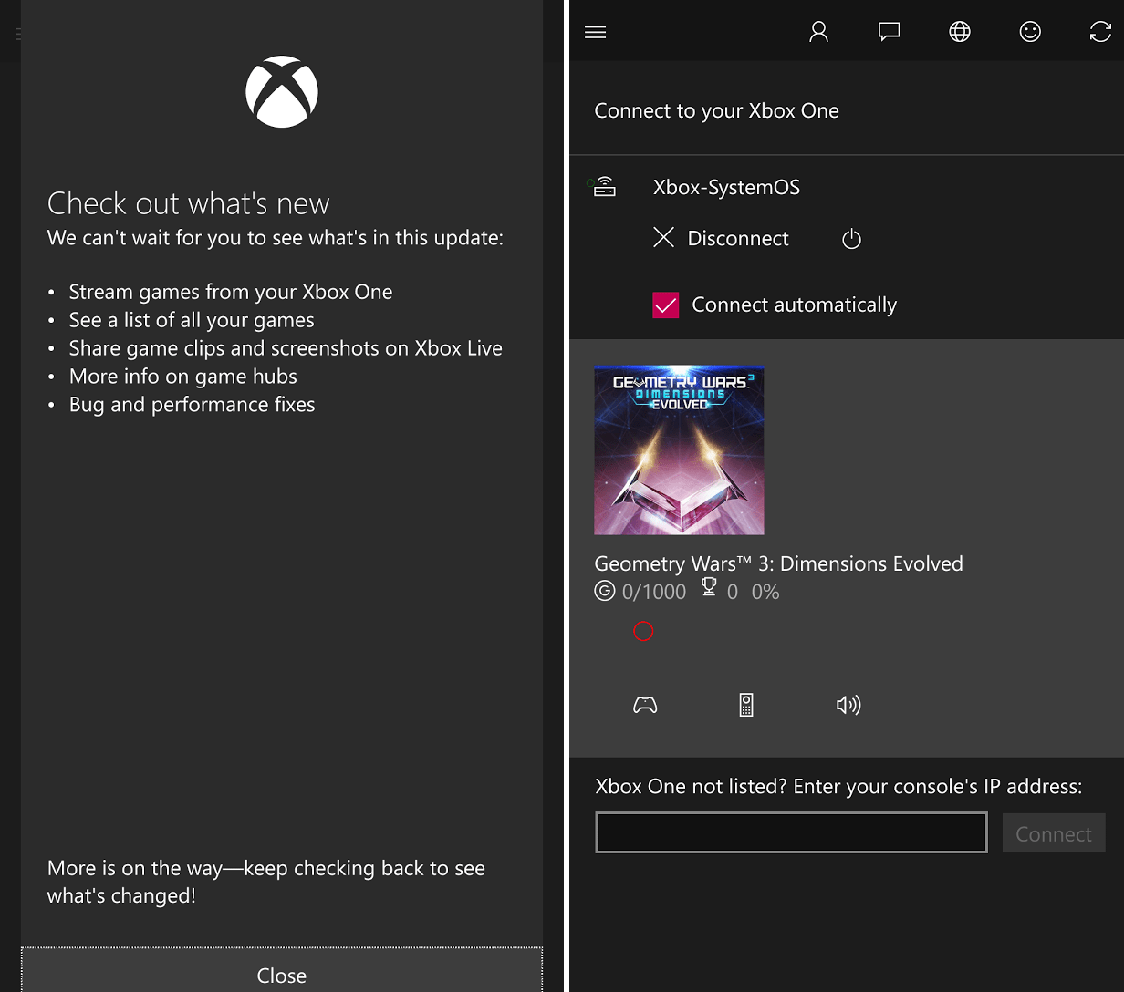 Xbox app available in preview on windows 10 for phones