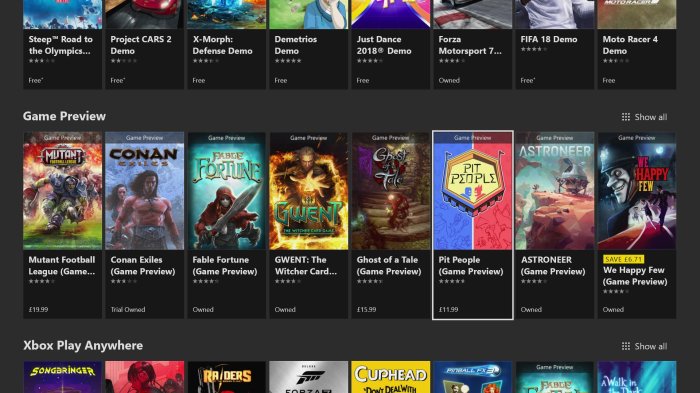 Xbox game preview confirmed for windows 10