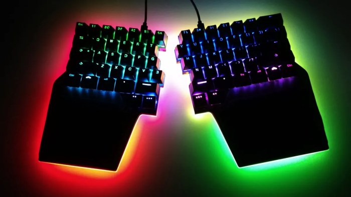 Raise split keyboard competitive gaming