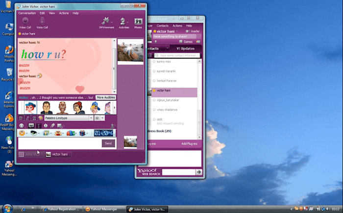 Redesigned yahoo messenger for desktop