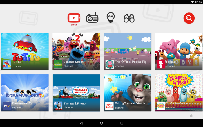 Youtube kids smart tv