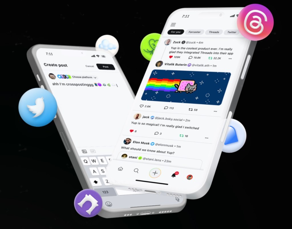 Yup hacks together a cross posting app for x threads bluesky and others